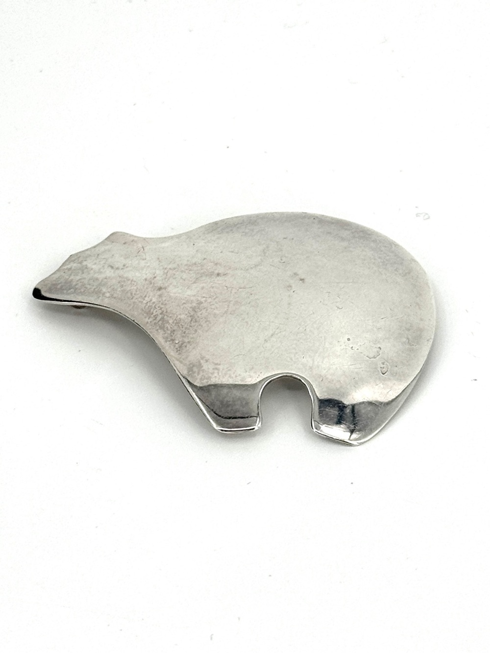 Vintage Sterling Silver Bear Brooch